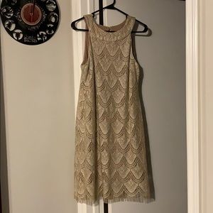 Gold flapper dress
